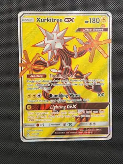 Xurkitree GX 142/156 Sun & Moon Ultra Prism Ultra Rare Full Art Pokemon TCG Card - Image 1