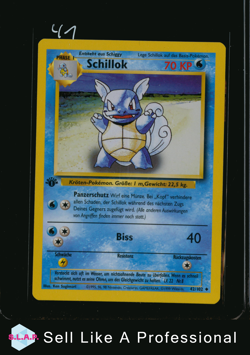 SCHILLOK POKEMON 42/102 1999 BASE SET 1ST EDITION GERMAN - Image 1