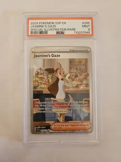 Pokemon TCG Jasmine's Gaze Card 245/191 Surging Sparks - PSA 9 - Image 1