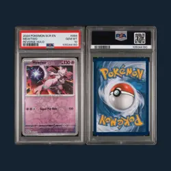 2024 Pokemon Stellar Crown Mewtwo 059/142 Reverse Holo PSA 10 Gem Mint - Image 2