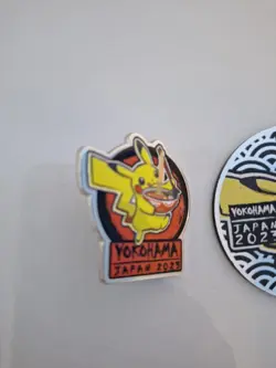 2023 Pokemon World Championship Yokohama Japan Pikachu Pin & Coin - Image 3