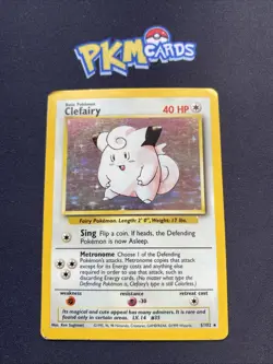 Pokemon TCG Clefairy Base Set 5/102 Holo Rare HP. - Image 1