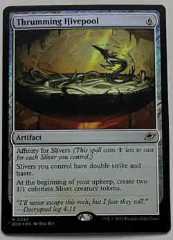 MTG Edge of Eternities Thrumming Hivepool Artifact RARE FOIL #0247 - Image 1