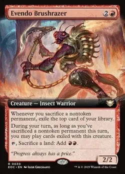 Evendo Brushrazer - Extended Art EOC NM MTG - Image 1