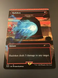 MTG Secret Lair x Street Fighter #675 Hadoken Borderless NM - Image 1