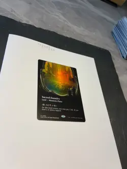 Magic the Gathering MTG Sacred Foundry x1 Rare Borderless FOIL Card NM/M - Image 2