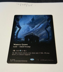 Magic the Gathering MTG Watery Grave x1 Rare Borderless Card NM/M - Image 1