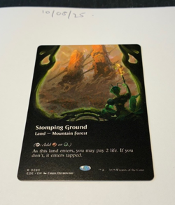 Magic the Gathering MTG Stomping Ground x1 Rare Borderless Card NM/M - Image 1