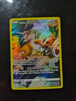 Galarian Zapdos V - SWSH283 - Crown Zenith Tins Black Star Promo Pokemon Card - Image 1
