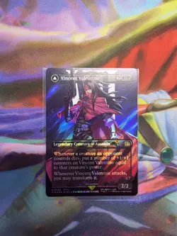 Vincent Valentine (Borderless) (Surge Foil) Final Fantasy Foil MTG # 528 - Image 1