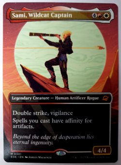 MTG Edge of Eternities - Sami, Wildcat Captain - Borderless - Mythic 0301 NM - Image 1
