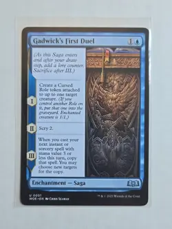 Gadwick's First Duel - Wilds Of Eldraine - LP - MTG Magic - Uncommon - Saga - Image 1