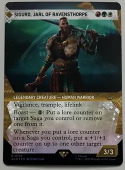 MTG Assassin’s Creed Sigurd Legendary Creature RARE FOIL #0154 - Image 1