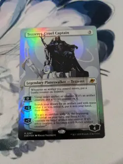 FOIL Tezzeret, Cruel Captain Borderless Edge of Eternities MtG Magic NM - Image 1