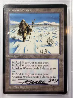 Adarkar Wastes Ice Age 1995 Autographed PSA 6 Card PSA 10 Auto - Image 4
