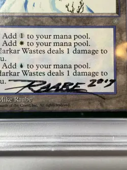 Adarkar Wastes Ice Age 1995 Autographed PSA 6 Card PSA 10 Auto - Image 5
