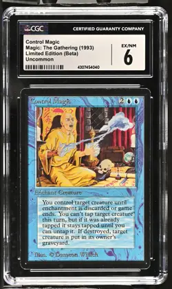 CONTROL MAGIC Beta CGC 6 Vintage MTG [Nostalgium] - Image 1