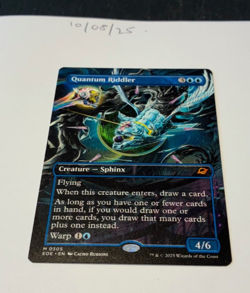 Magic the Gathering MTG Quantum Riddler x1 Mythic Borderless Card NM/M - Image 1