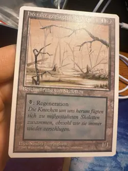 German Misprint Drudge Skeletons Swamp With Regenerate • Mostly Clean • Mtg - Image 1