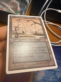 German Misprint Drudge Skeletons Swamp With Regenerate • Mostly Clean • Mtg - Image 2