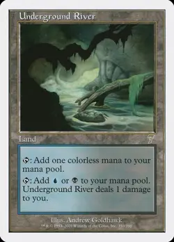 MTG - Underground River - Seventh 7th Edition - Regular - NM - 350/350 - Rare - Image 1