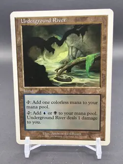 MTG - Underground River - Seventh 7th Edition - Regular - NM - 350/350 - Rare - Image 2