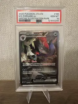 Pokemon TCG Journey Together N's Zoroark EX 185/159 Sir PSA 10 - Image 1