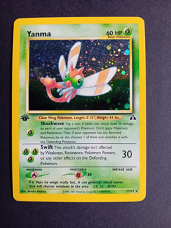 Pokemon Card: Neo Discovery 1st Edition Holo Rare: Yanma 17/75 - Image 1