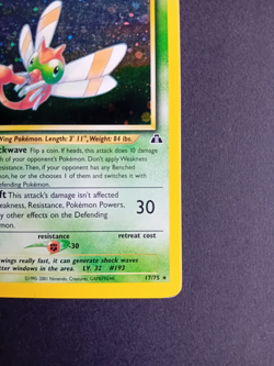 Pokemon Card: Neo Discovery 1st Edition Holo Rare: Yanma 17/75 - Image 5