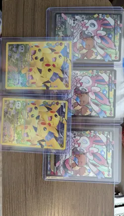 3 Sylveon EX RC 32 And 2 Pikachu EX RC 29 Pokemon Generations - Image 1