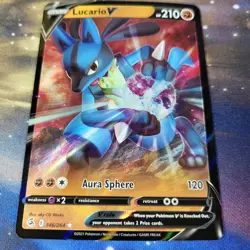 Pokemon TCG Lucario V 146/264 Fusion Strike Sword & Shield NM/M - Image 1