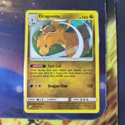 Pokemon TCG Dragonite 119/181 Sun & Moon Team Up Cosmos Holo Rare NM - Image 1