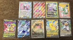 Lot Of Rare Pokemon TCG Cards, Full Art, Promos 9 Carts Total Pikachu - Image 1
