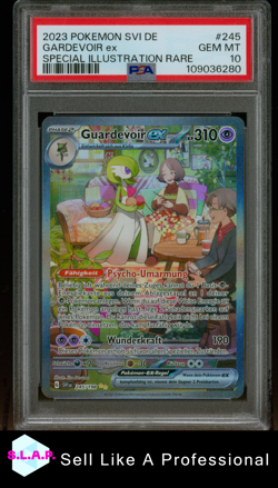 GARDEVOIR EX SPECI4L ILL RARE POKEMON GER SV DE-SCARLET & VIOLET 2023 245 PSA 10 - Image 1