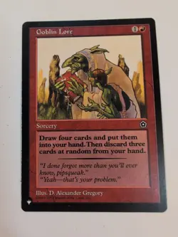 1x Goblin Lore MTG The List Reprints Regular LP - Image 2