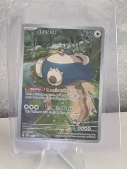 Pokemon S&V 151 Snorlax SVP051 Pokemon Center Stamp Promo NM/M - Image 1