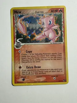 Mew Cosmos Holo-3/17-Pop Series 5 Delta Species-Pokemon Card-HP-Fixed PokeBall - Image 2