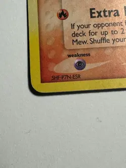 Mew Cosmos Holo-3/17-Pop Series 5 Delta Species-Pokemon Card-HP-Fixed PokeBall - Image 3