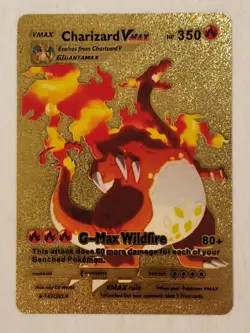 Pokemon - Charizard VMAX - G-Max Wildfire - Gold Foil - Fan Art - Card #143/293 - Image 1