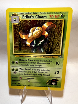 Erika's Gloom Pokemon Card English 1999 Vintage 46/132 Good Gym Heroes - Image 1