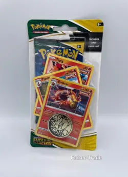 Pokemon Sword & Shield 7.0 - Evolving Skies - Premium Checklane Blister Emboar - Image 1