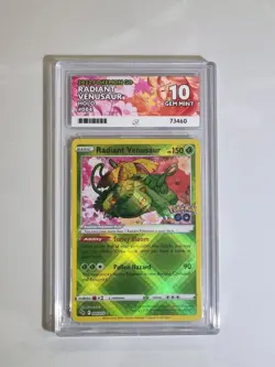 Radiant Venusaur Gem Mint 10 Ace Graded Pokemon Card Holo English Rare - Image 1