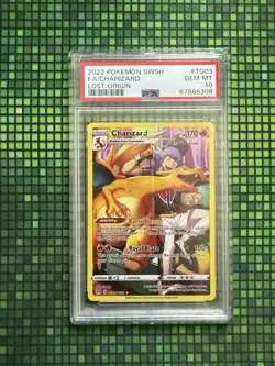 PSA 10 2022 Pokemon SWSH Charizard #TG03/TG30 UR Lost Origin Trainer Gallery - Image 1