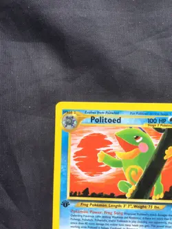 Pokemon Cards: Neo Discovery 1st Edition Rare: Politoed 27/75 - Image 2