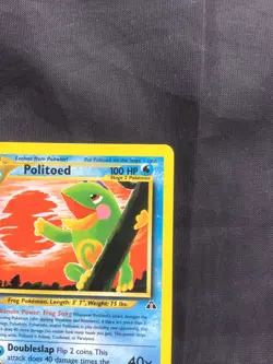 Pokemon Cards: Neo Discovery 1st Edition Rare: Politoed 27/75 - Image 3