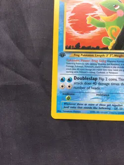 Pokemon Cards: Neo Discovery 1st Edition Rare: Politoed 27/75 - Image 5