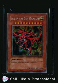 SLIFER THE SKY DRAGON YUGIOH ULTRA RARE GAMEBOY WW ED PROMOS GBI-001 2000 EN - Image 1