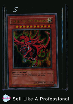 SLIFER THE SKY DRAGON YUGIOH SECRET RARE GAMEBOY WW ED PROMOS GBI-001 2000 EN - Image 1
