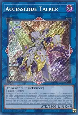 Yugioh - Accesscode Talker - 1st Edition Secret Rare NM - Free Holo Card - Image 1