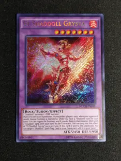 Yu-Gi-Oh! El Shaddoll Grysta NECH-EN048 Unlimited Edition Secret Rare NM - Image 1